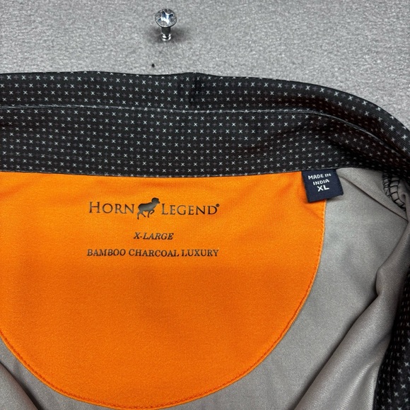 Horn Legend Bamboo Charcoal Luxury Tennessee Vols Polo 2024 Baseball Champs XL - Picture 3 of 8